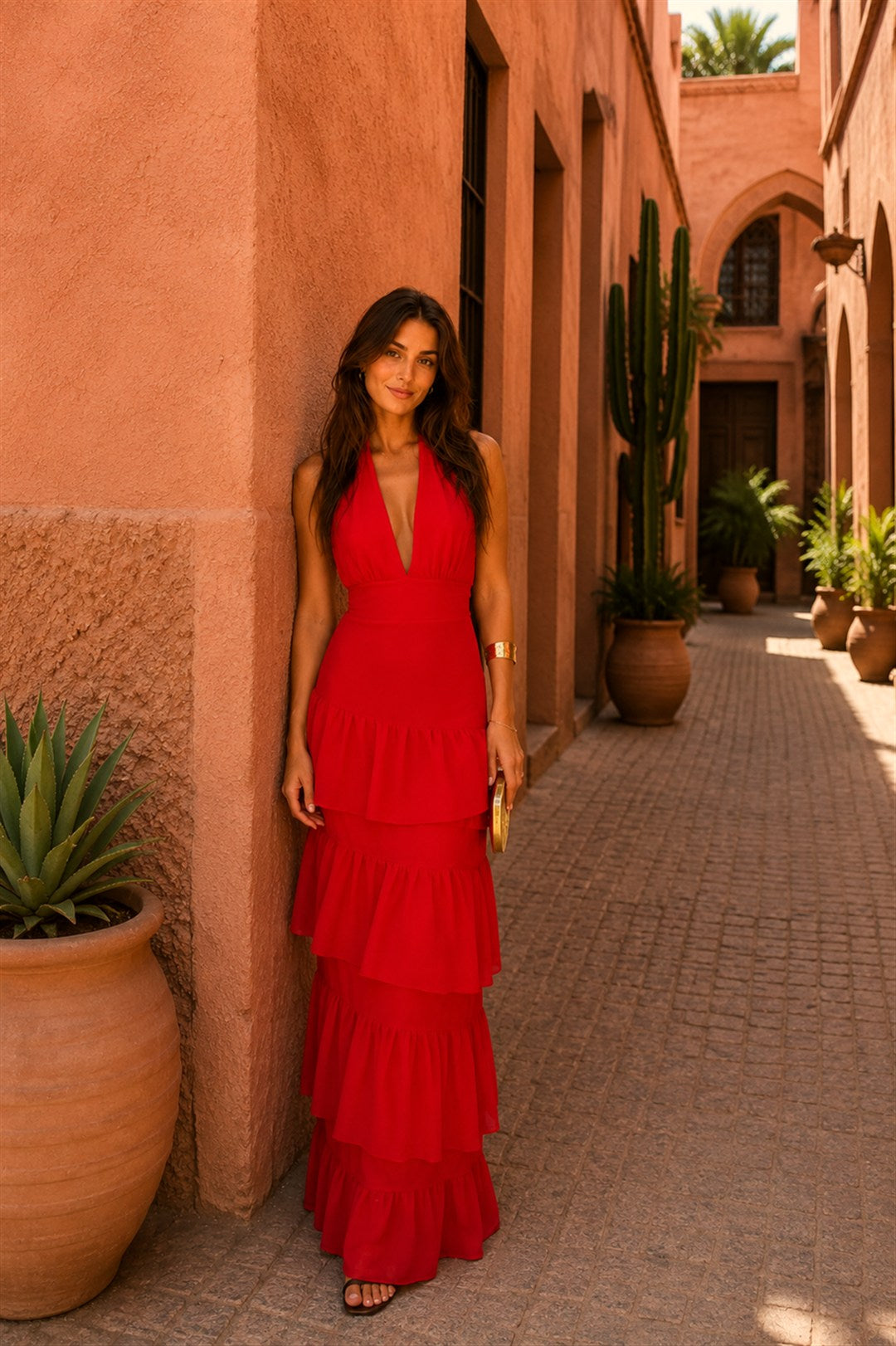 Manila red dress