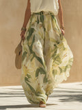 Alessia™ | Chiffon Ruffle Top and Lily Print Pants Set