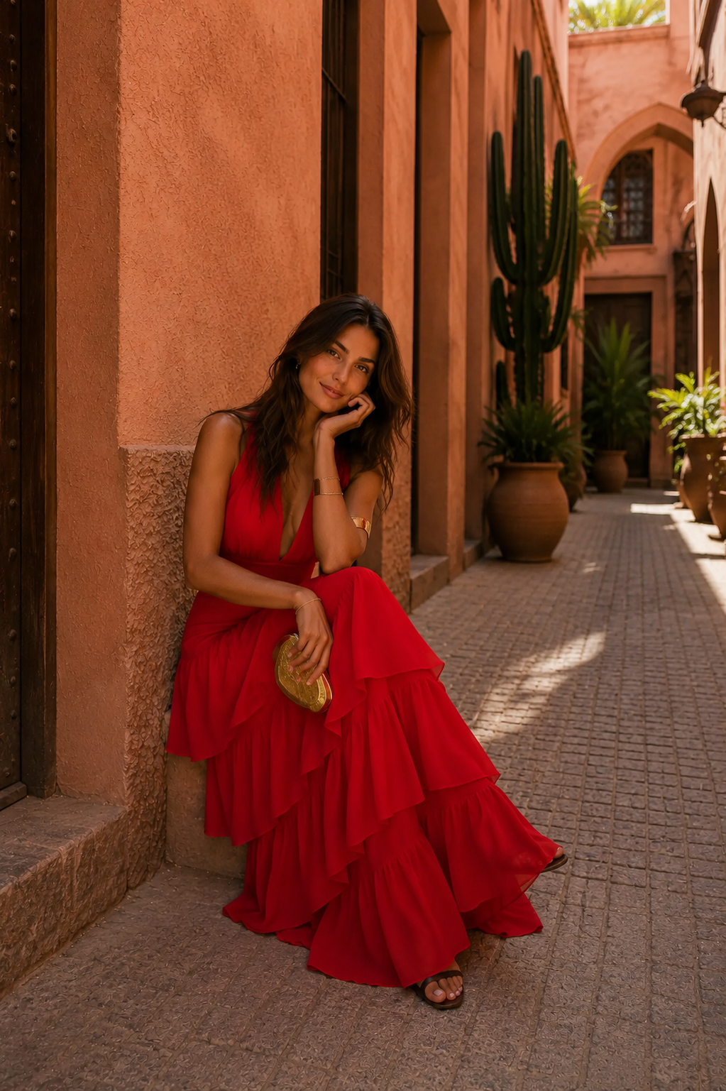 Manila red dress