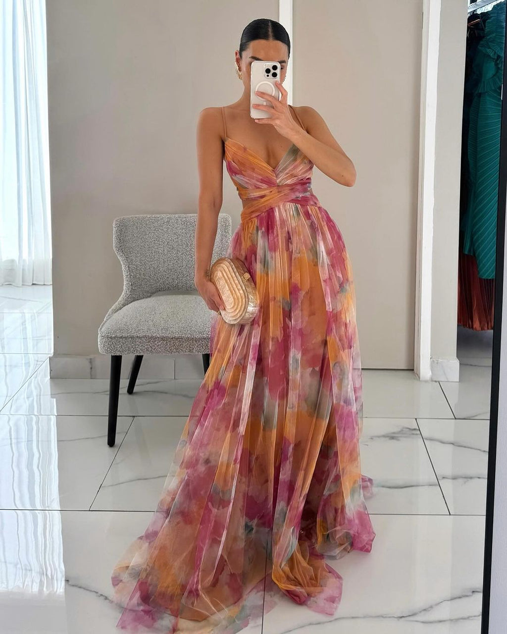 The Spark | Floral Elegance Maxi Dress
