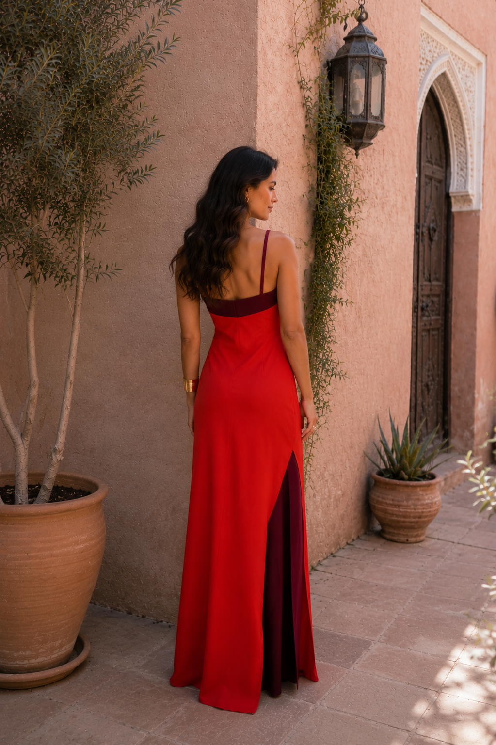 Oasis dress in red