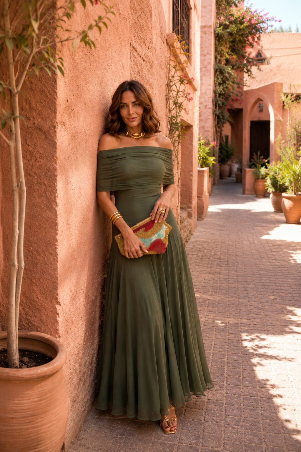 Toledo dress in green