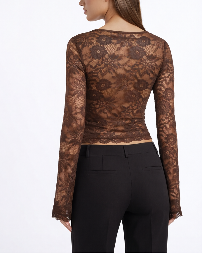 AMARA | Lace Affair Long Sleeve Top