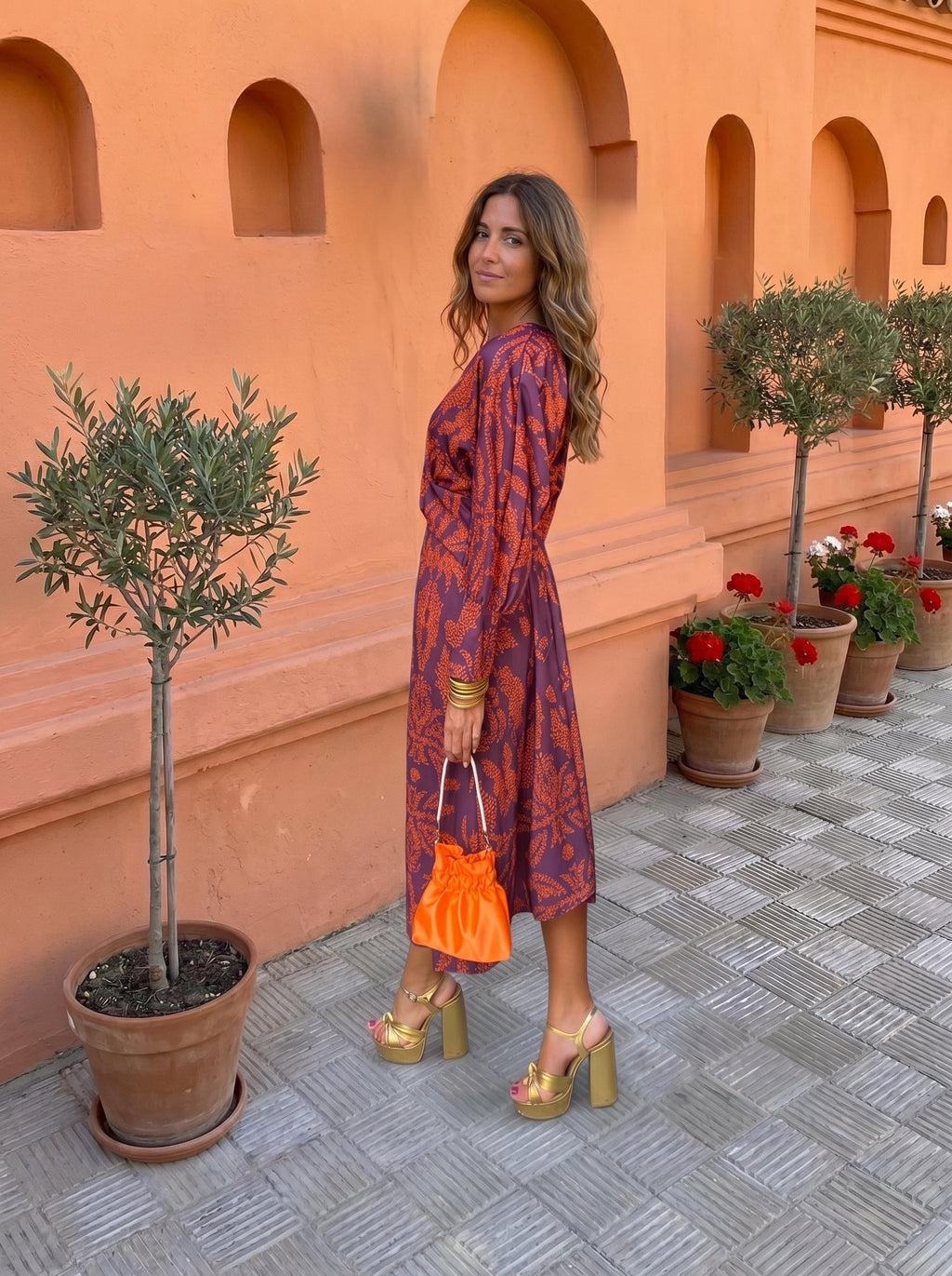Silvia™ | Printed midi dress