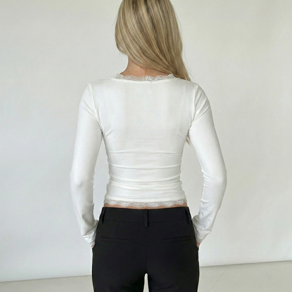 AMARA | Long Sleeve Lace Top