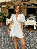 AMARA | Puff Sleeve Mini Dress