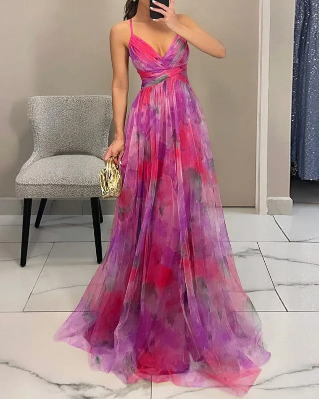 The Spark | Floral Elegance Maxi Dress
