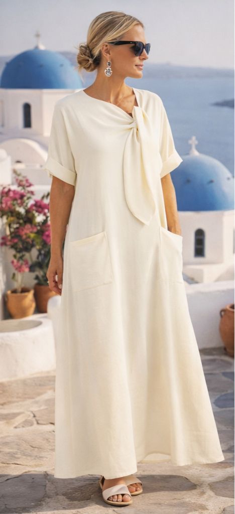 Fleur™ | Luxury Mediterranean Maxi Dress