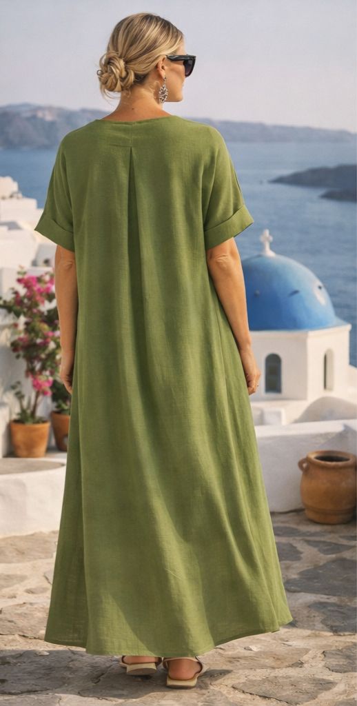 Fleur™ | Luxury Mediterranean Maxi Dress