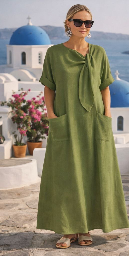 Fleur™ | Luxury Mediterranean Maxi Dress