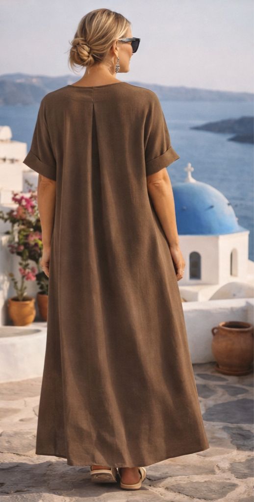 Fleur™ | Luxury Mediterranean Maxi Dress