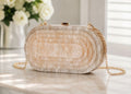 Marble-effect handbag