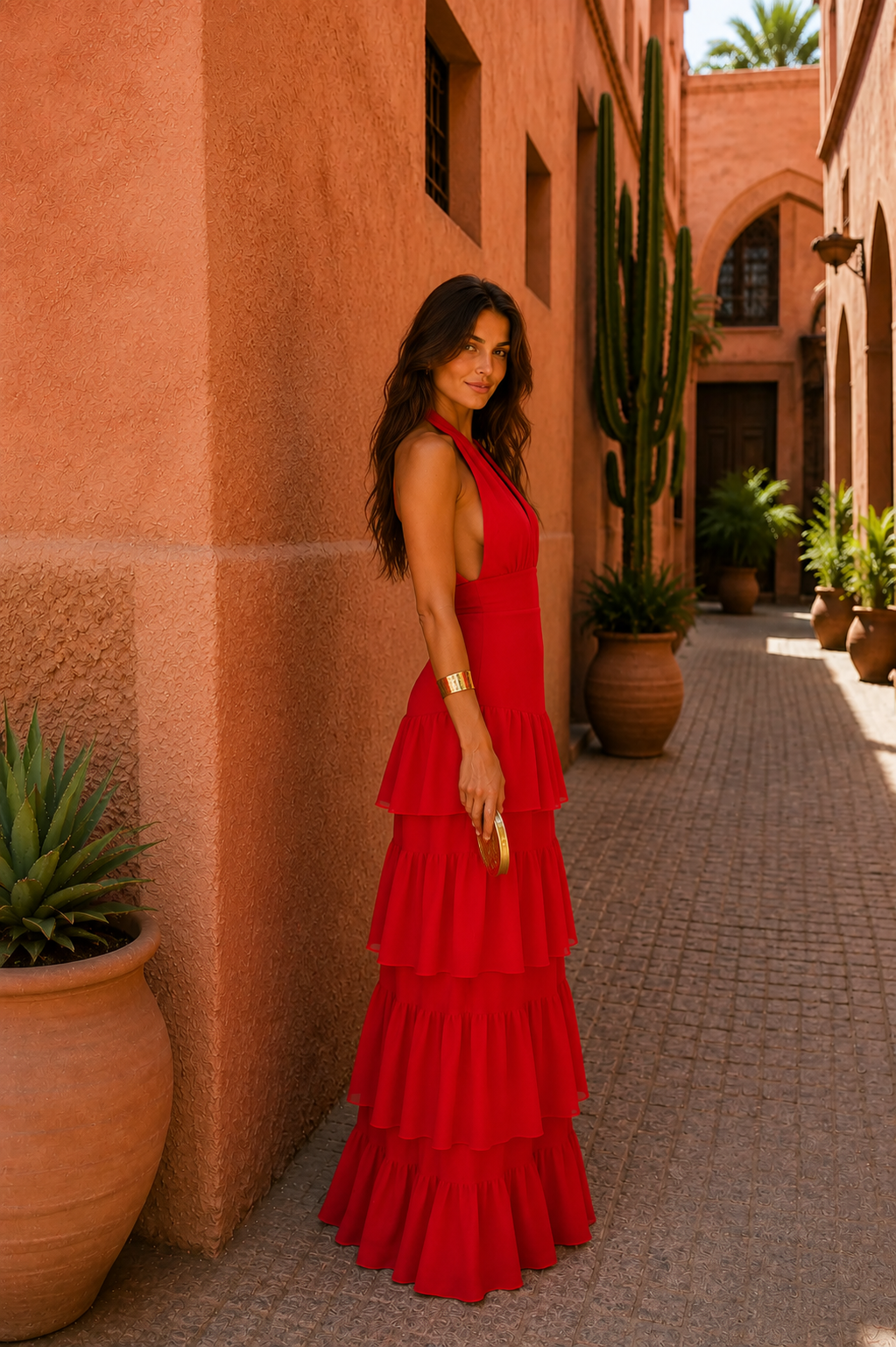 Manila red dress