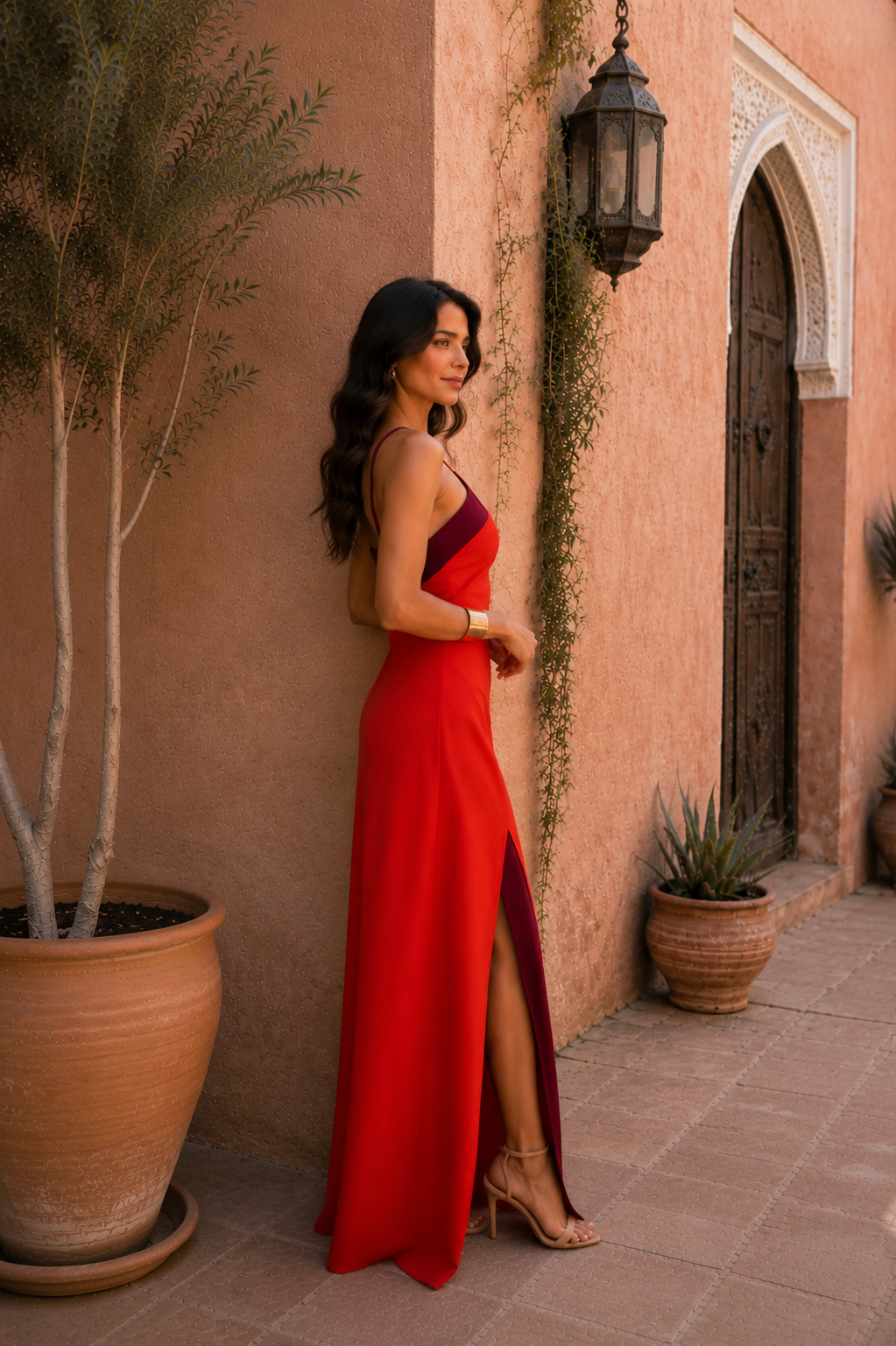 Oasis dress in red