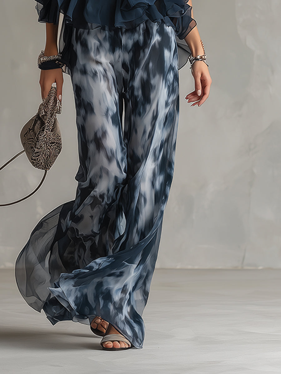 Sibanna · Navy Blue Chiffon Set