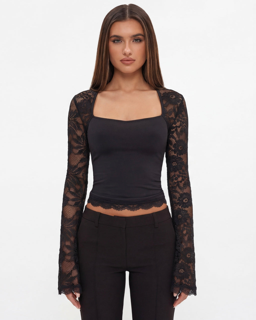 AMARA | Lace Affair Long Sleeve Top