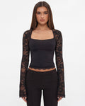 AMARA | Lace Affair Long Sleeve Top