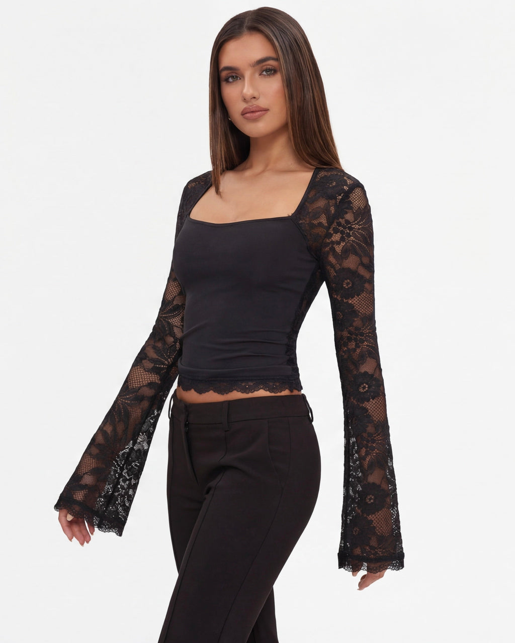 AMARA | Lace Affair Long Sleeve Top