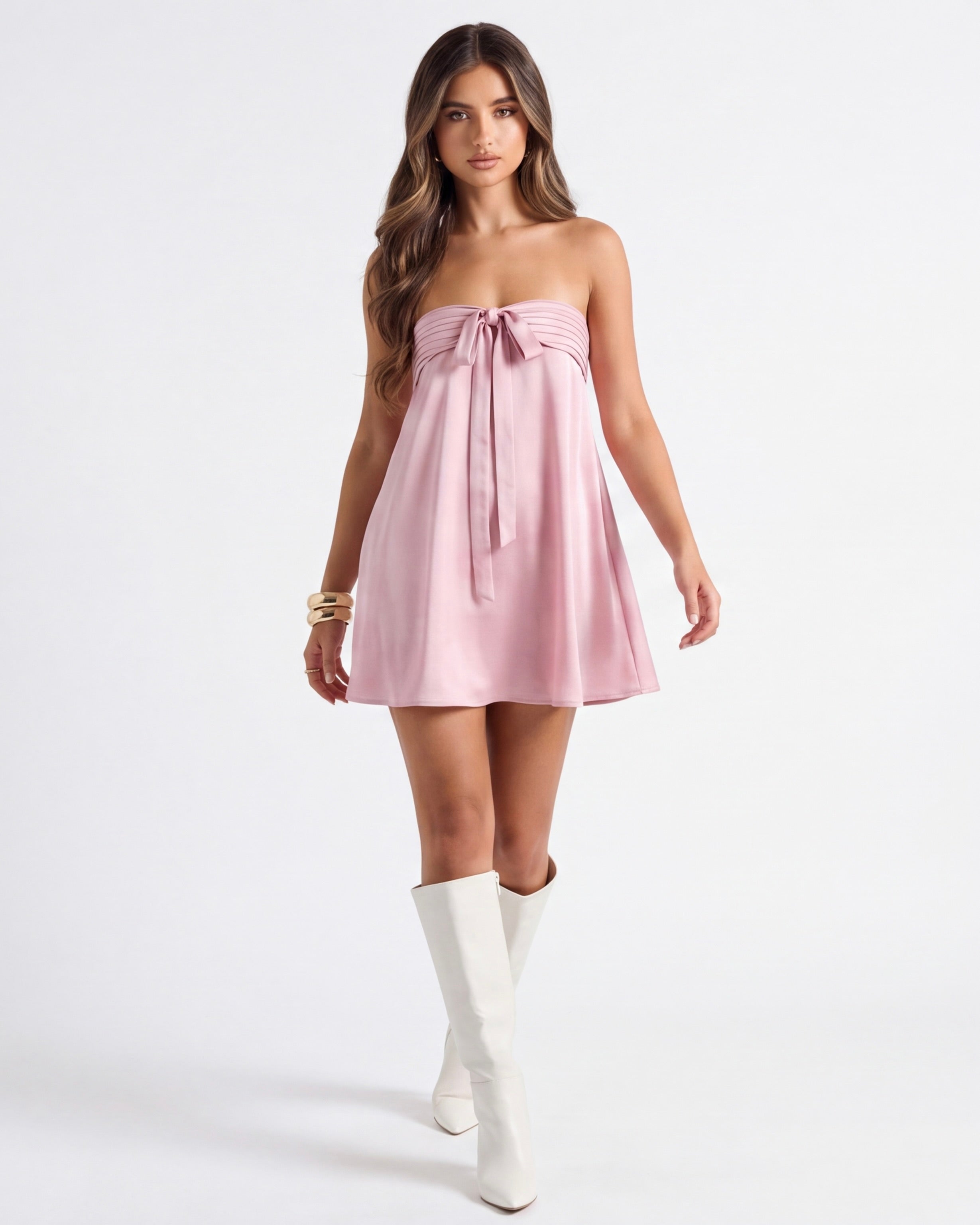 AMARA | Amara Mini Dress with Bow